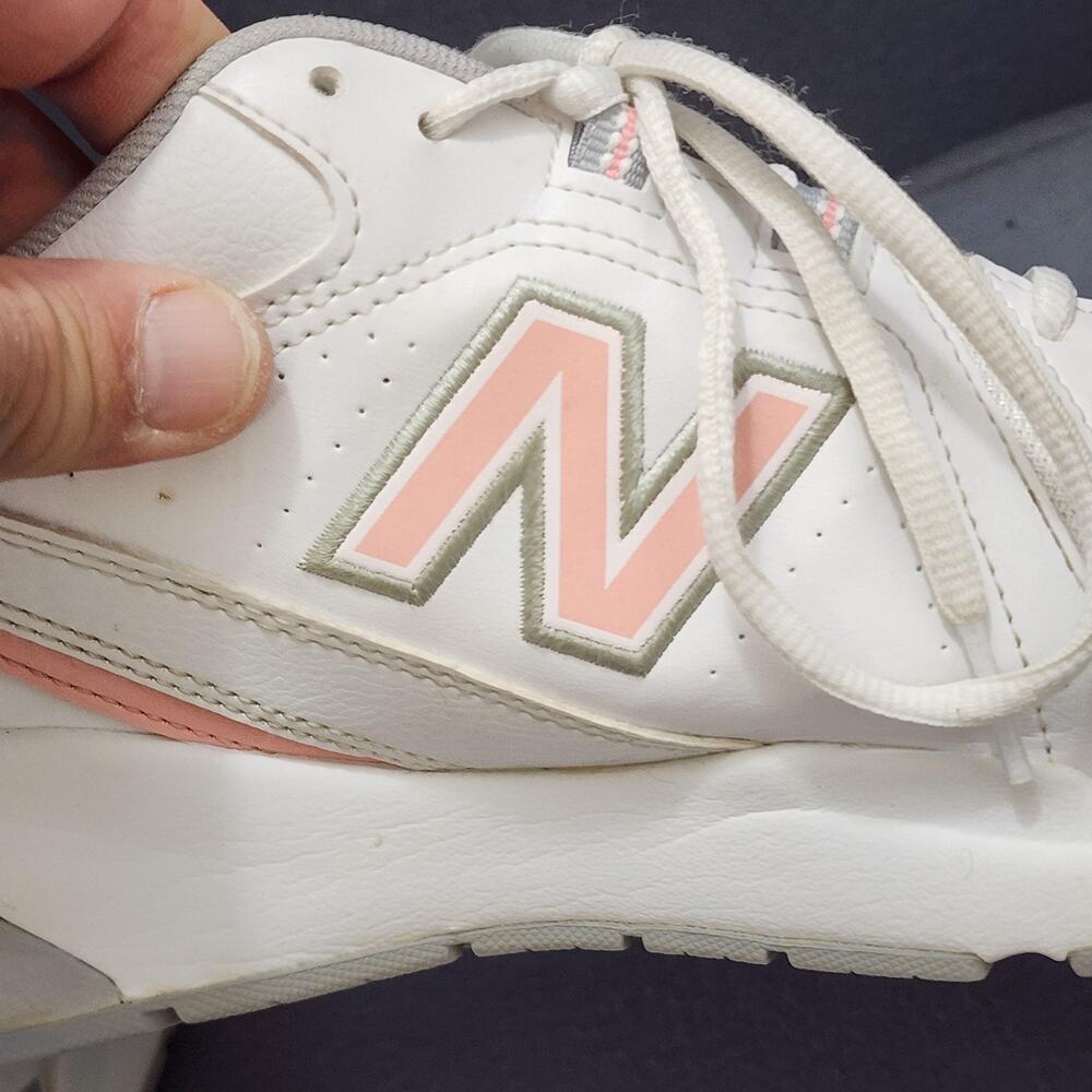 New Balance 608 Shoes Womens Size 10.5 White Pink Gray Leather ABZORB Walking - Picture 9 of 13